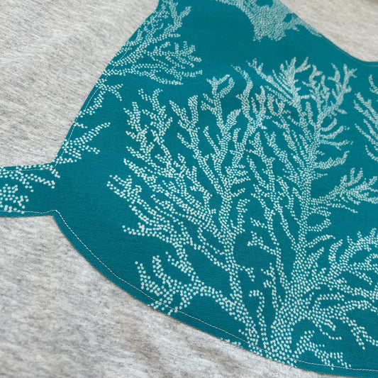 Stingray Hoodie | Coral Teal Sewn Fabric | Beachy | See Description For Details